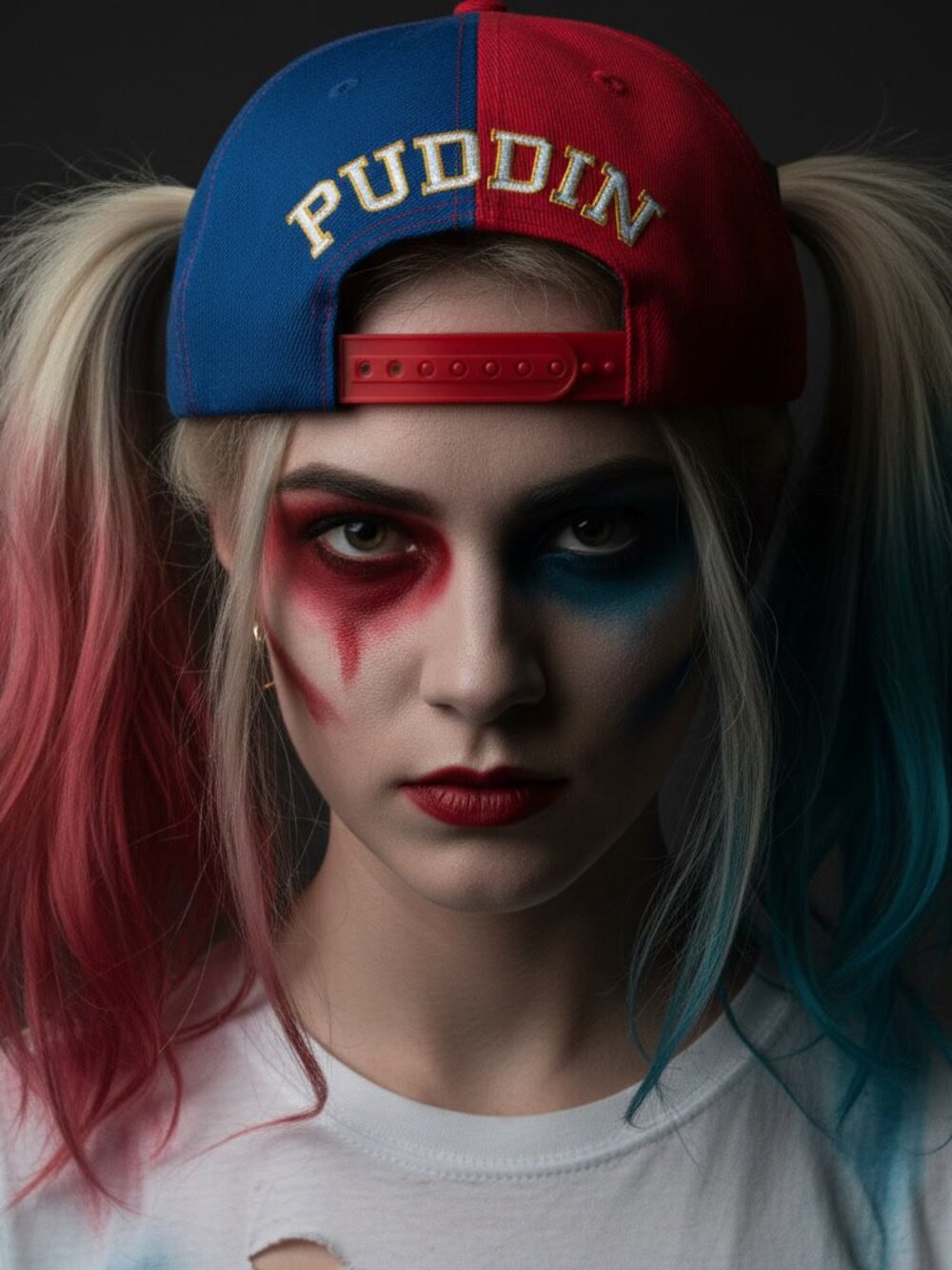 📌 DC Comics Suicide Squad Harley Quinn "HQ" Diamond Snapback Hat OSFA